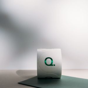 Luxe textuur etiketten met eigen logo