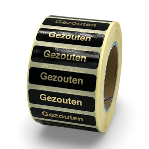 Gezouten sticker