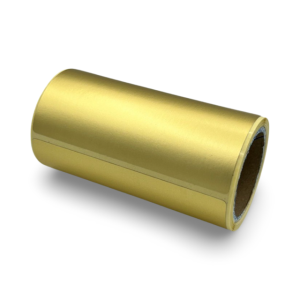 Gouden sluitsticker rechthoek