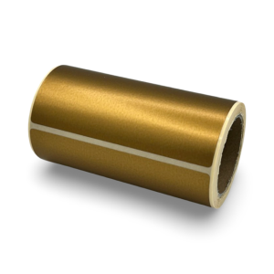 Gouden sluitsticker rechthoek