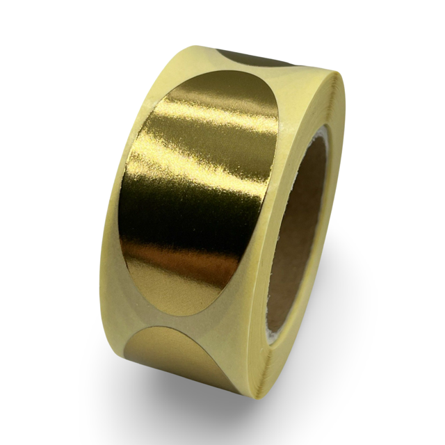 Gouden sluitsticker ovaal