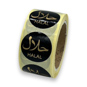 Halal food sticker