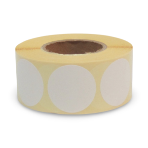 blancoetiketten-rond 50mm op rol