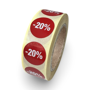 Kortingsetiket 20%