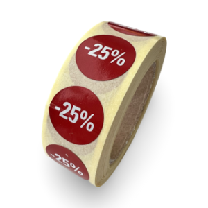 Kortingsetiket 25%
