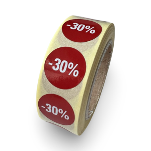Kortingsetiket 30%
