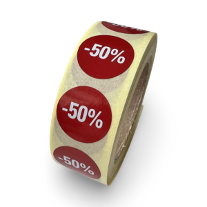 Kortingsetiket 50%