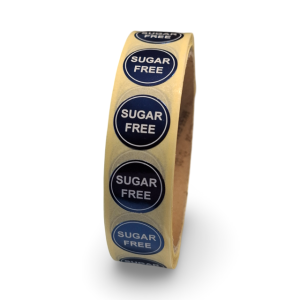 Sugar free sticker op rol